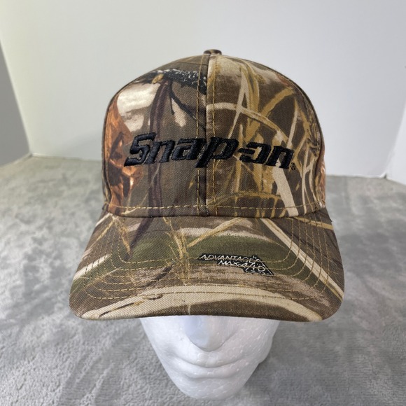 Snap-on Hat Cap Mens Camo Hunting Realtree Advantage Max-4 HD Snapback - Picture 1 of 9